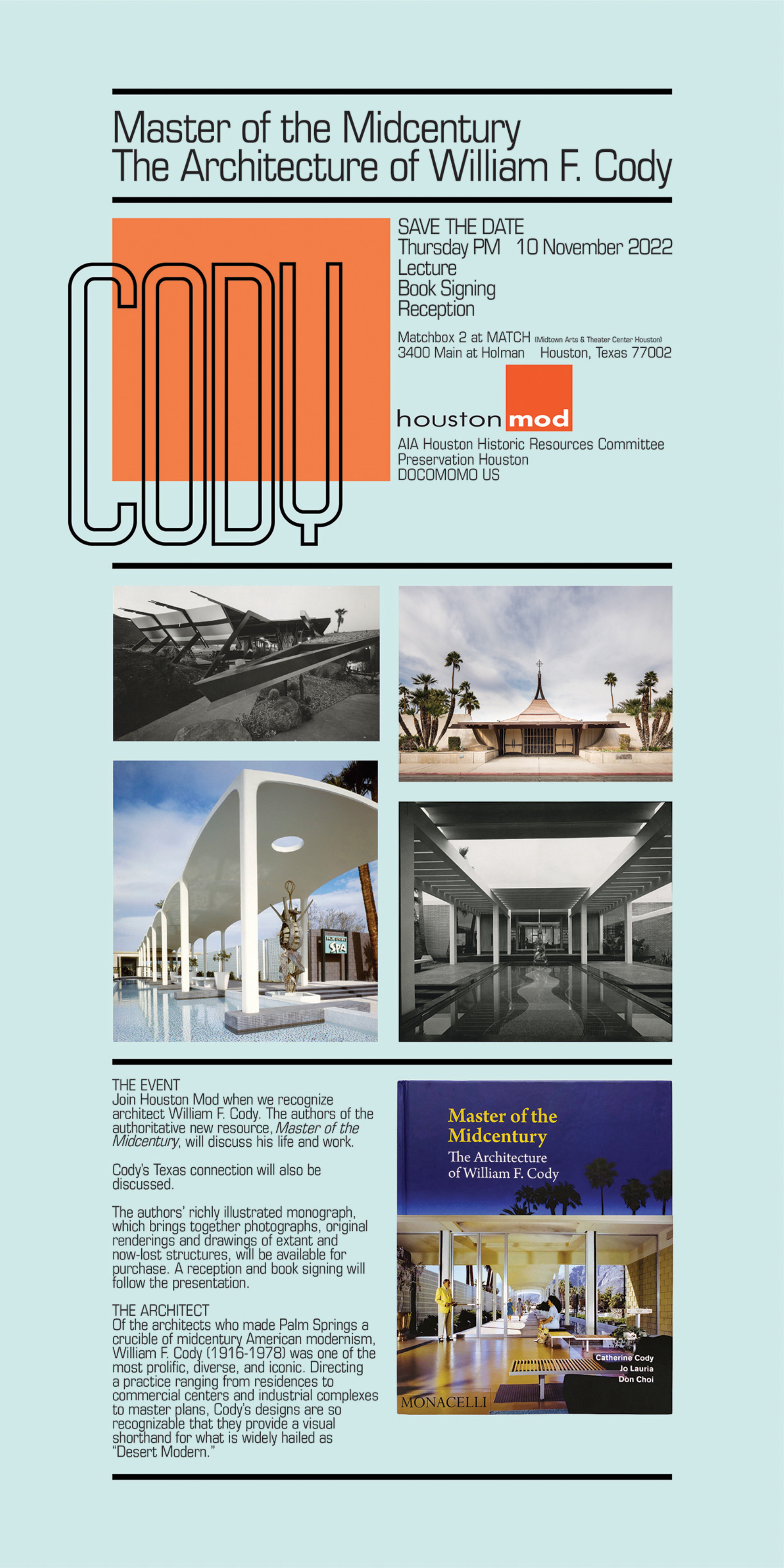 Master of the Midcentury event flyer